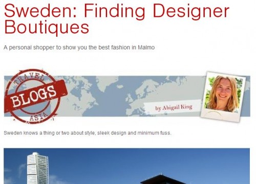 Sweden finding designer boutiques