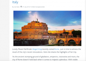 Abigail King writes for Lonely Planet Rome