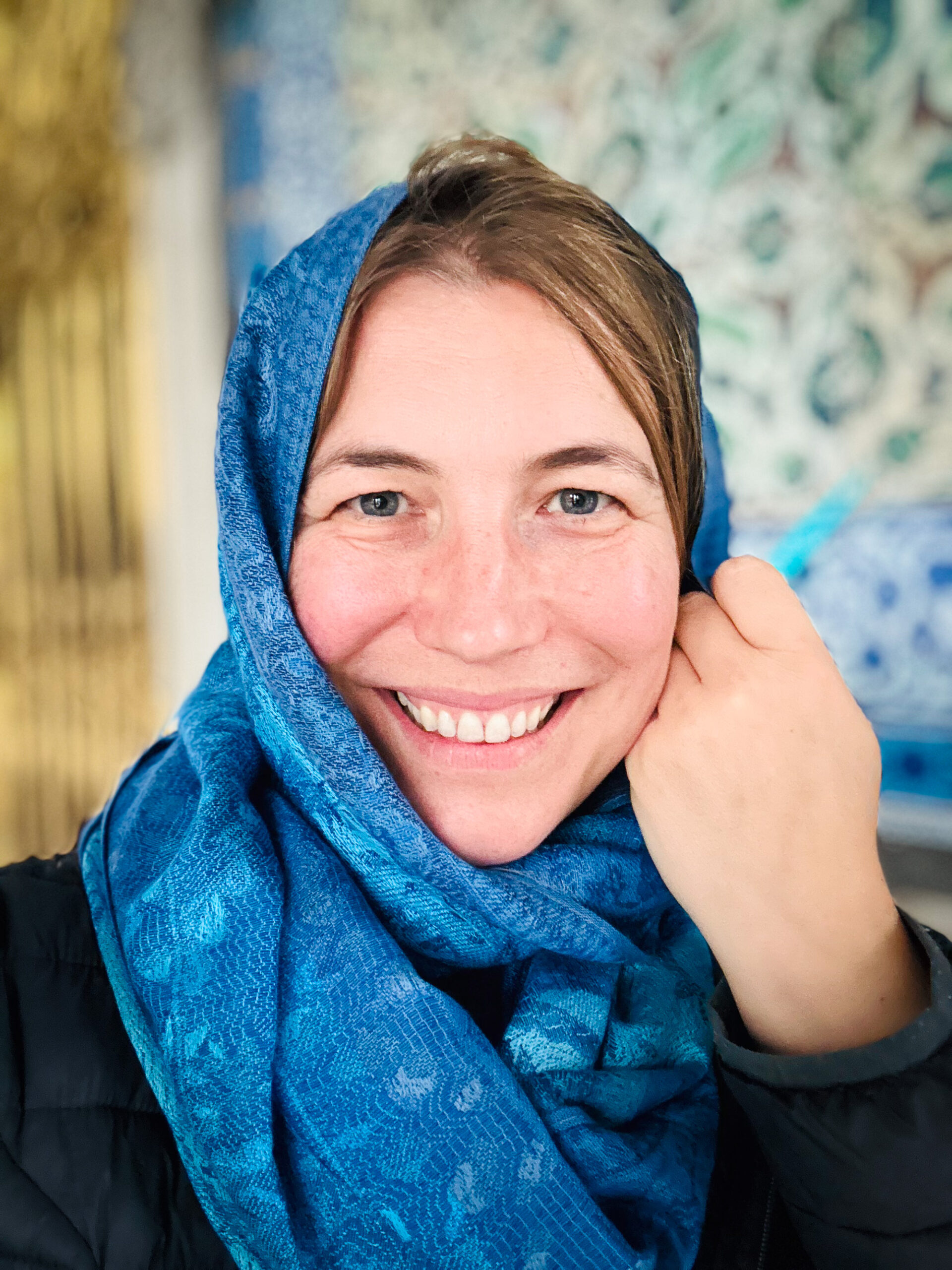 Abigail King in Topkapi Palace in Istanbul