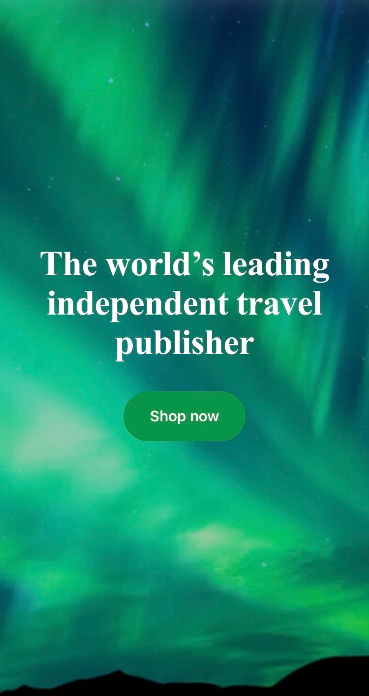 Bradt Homepage with Northern Lights Background